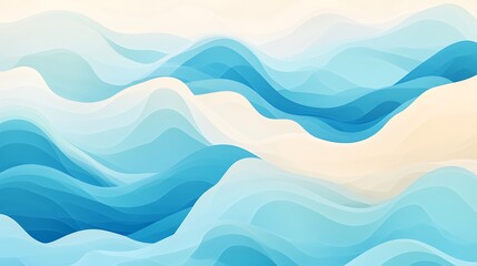 Fototapeta premium Abstract Blue Wave Pattern Background Design