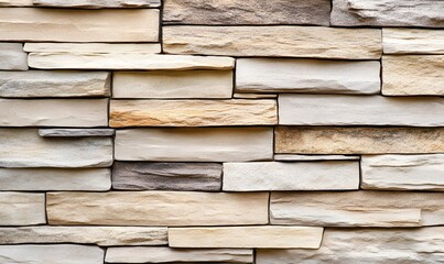 Beige stone wall texture, outdoor building facade, modern architecture background, ideal for design