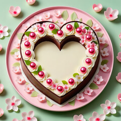 オリジナルの構図を芸術的に解釈し、チョコレート、桜の花、エレガントなディテールを取り入れた作品







