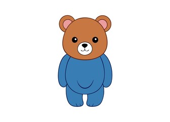 teddy bear cartoon vector illustration 