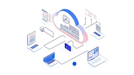 Cloud Computing Network Multiple Devices Data Synchronization