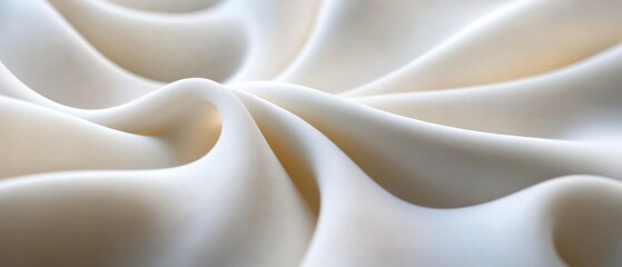 Obraz premium close-up of flowing white fabric