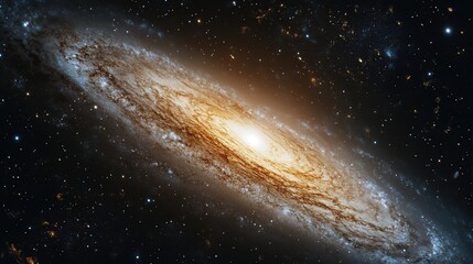 Fototapeta premium Galaxy with milky way and stars