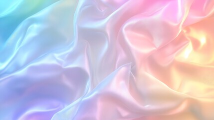 Fototapeta premium Pastel Draped Fabric Soft Hues Smooth Texture