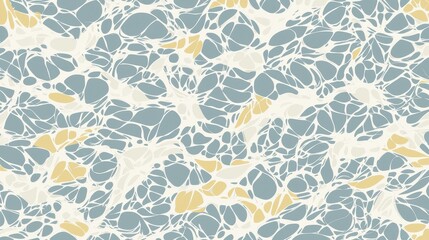 Abstract Pattern of Organic Shapes in Soft Colors on Light Background