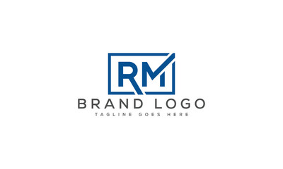 Obraz premium letter RM logo design vector template design for brand.