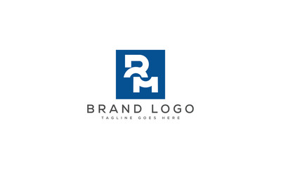 letter RM logo design vector template design for brand.