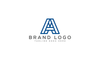 letter A logo design vector template design for brand.