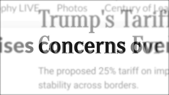 Mentioning economic concerns in media headlines. Global problem economic issue to impact global stability and individual livelihoods. Changing pages of online publications