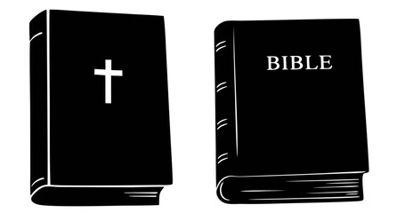 holy bible silhouette