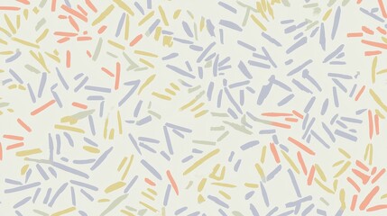 Abstract Colorful Pattern with Random Shapes on Light Background