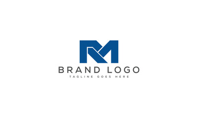 letter RM logo design vector template design for brand.