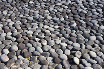 仙洞御所　庭園の玉石　京都市上京区