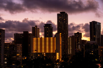 Fototapeta premium city sunrise