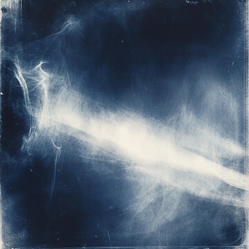 Mysterious Vintage X-ray Film Print with Dusty Texture