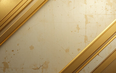 
Light pale dusty old antigue gold golden brass yellow abstract background. Geometric. Line diagonal stripe angle shadow 3d. Color gradient. Metal metallic. Business, industry. Design. Wide banner.