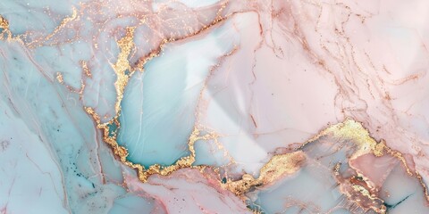 Fototapeta premium marble texture background pink gold silver blue