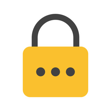 passowrd flat icon