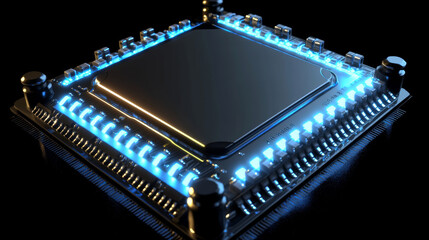 360 degree full panorama environment map of abstract silicon ocmputer hardware chip technology surface 3d render illustration hdri hdr vr virtual reality