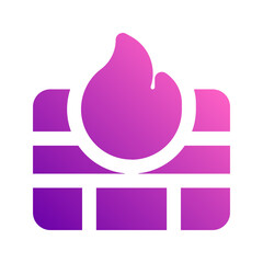 firewall gradient icon