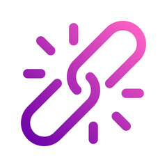 unlink gradient icon