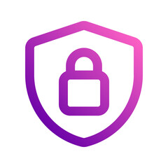Obraz premium privacy gradient icon