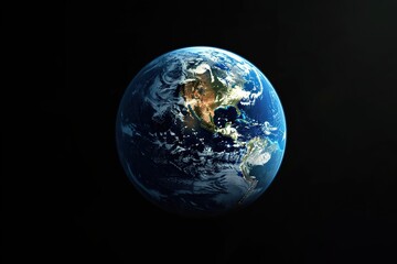 Earth planet in outer space