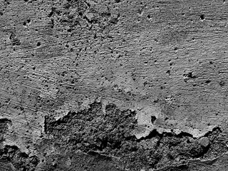 Dark black and white grunge concrete texture wall