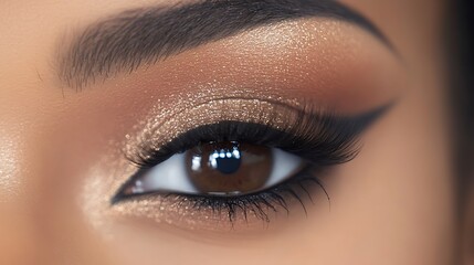 Obraz premium Female eye with makeup