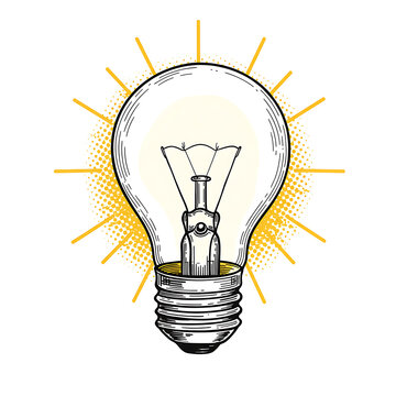 recommend clip art: Retro light bulb collage element on transparent background, Light bulb punk y2k collage element, Light bulb magazine clipping with isolated clipping path. 