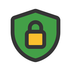 Obraz premium privacy outline fill icon