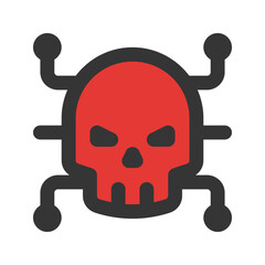 virus outline fill icon