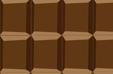 A piece of dark chocolate, illustration, cocoa, candy, food, sweet, pieces