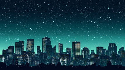 nostalgic evening horizons skyline