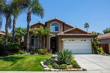 Home exterior renovation showcasing fresh paint and a landscaped garden for a welcoming vibe