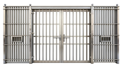 metal gate isolated on white