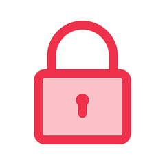 lock outline fill icon