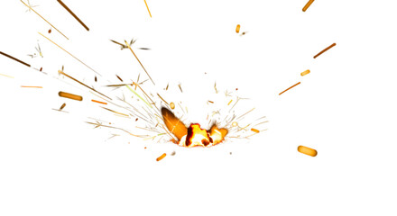 fire spark png, spark in random shape without background, fire flame isolated on transparent background