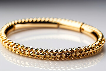 Thin gold bracelet
