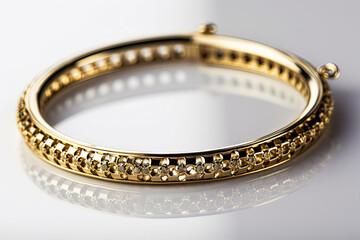 Thin gold bracelet