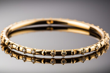 Thin gold bracelet