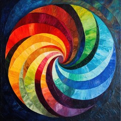 Obraz premium Visual Harmony: Complementary Color Circle Design for Dynamic Schemes and Vibrant Aesthetics