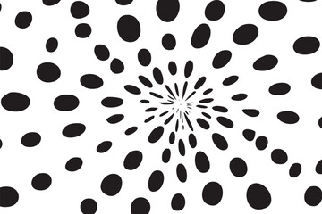 black and white dots