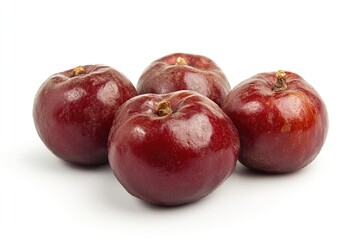 Isolated Closeup of Dried Jujube Group - Delicious Autumn Treat from China in Rich Brown Tones