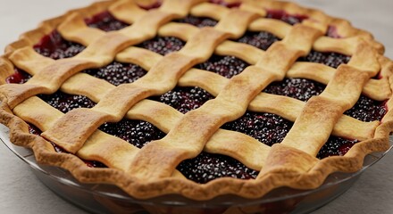 Delicious Blackberry Lattice Pie Recipe Homemade Dessert
