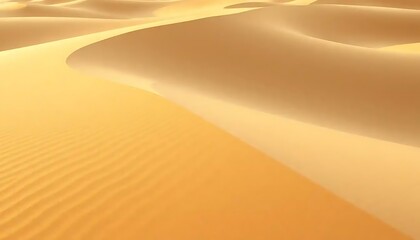 Golden Sand Dunes Desert Landscape