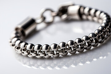 Thin silver bracelet
