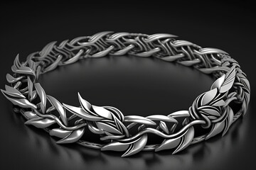 Edgy silver bracelet