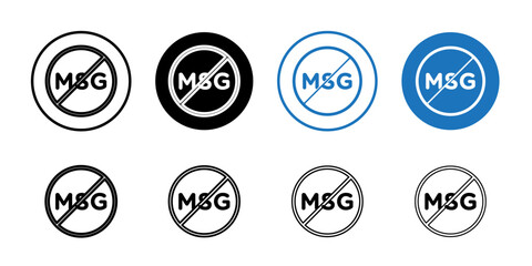 Msg free icon Outline thin set pack series
