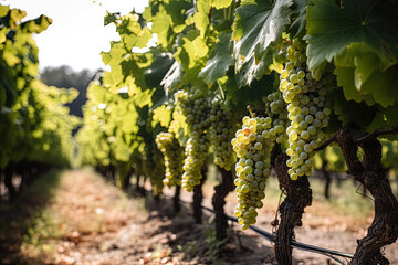 Vineyard full of grapes